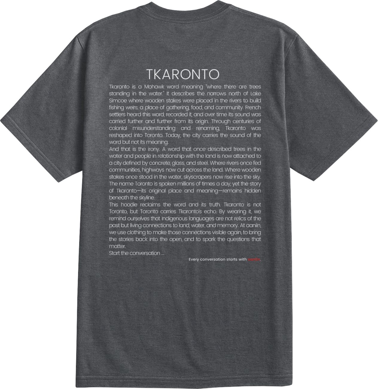 tkaronto - more than land: t-shirt